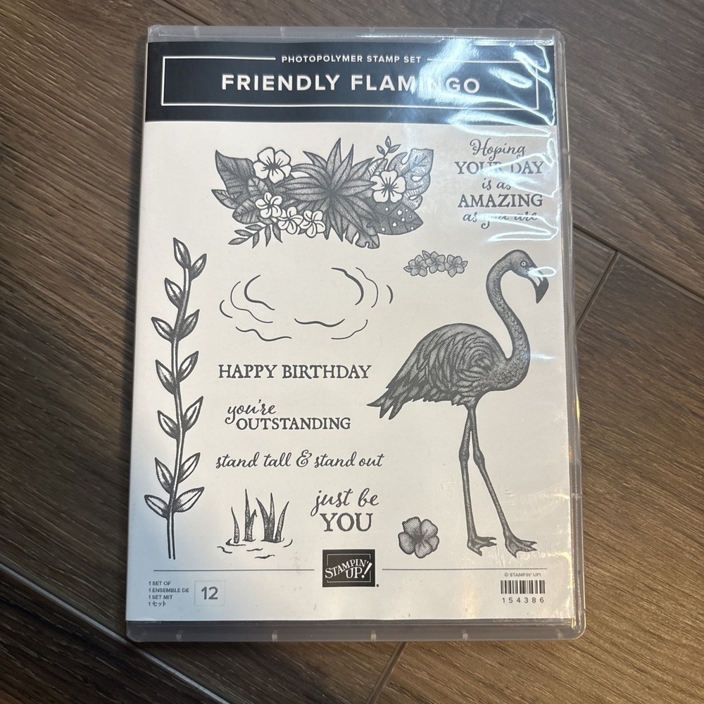 Stampin' Up! Friendly Flamingo Photopolymer Stamp Set 154386